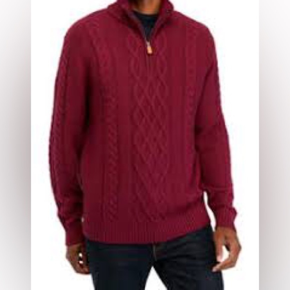 Men’s Crown & Ivy 1/4 Zip Sweater Sz X-Large